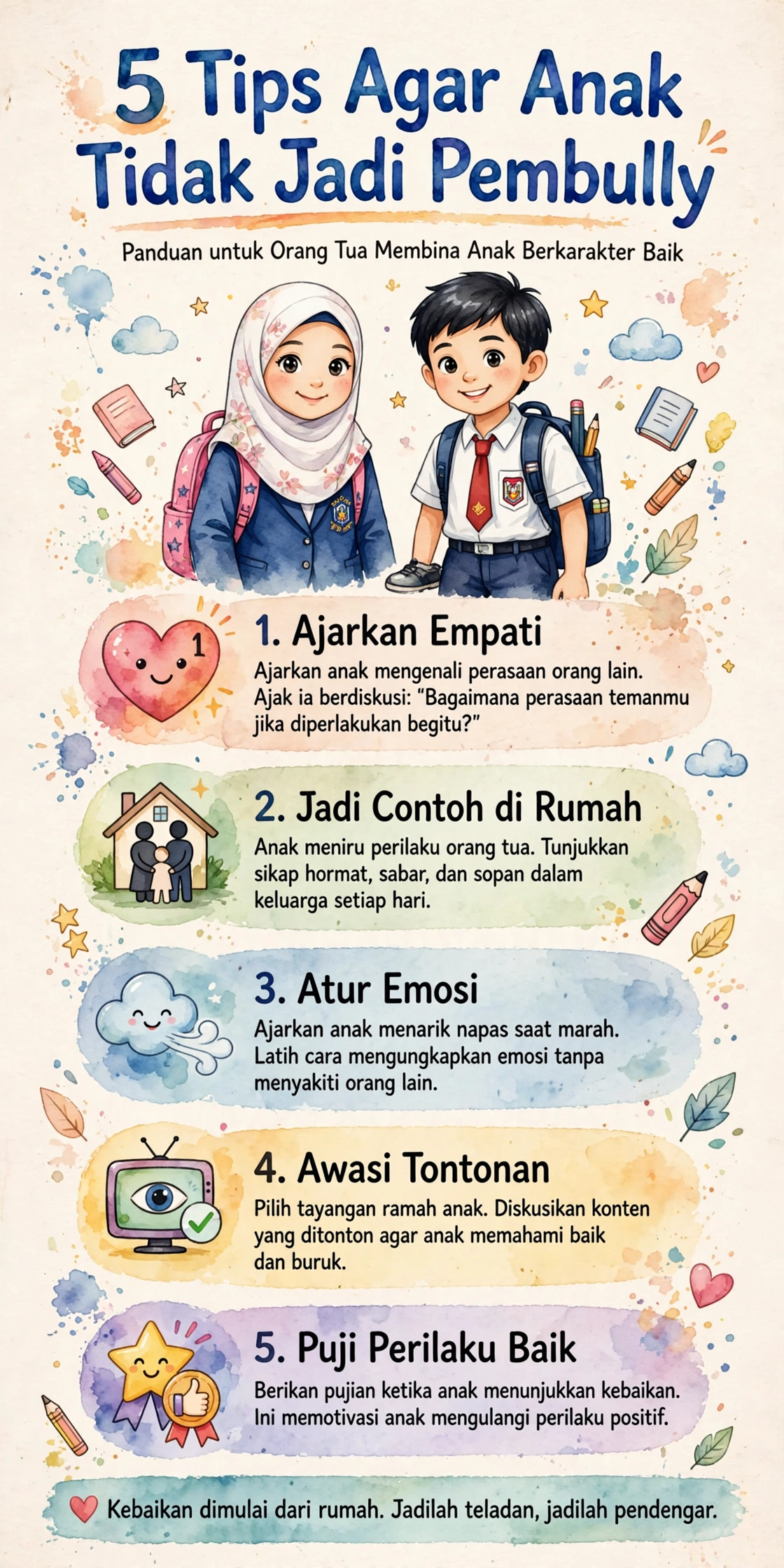 5 Tips Anak Tidak Jadi Pembully