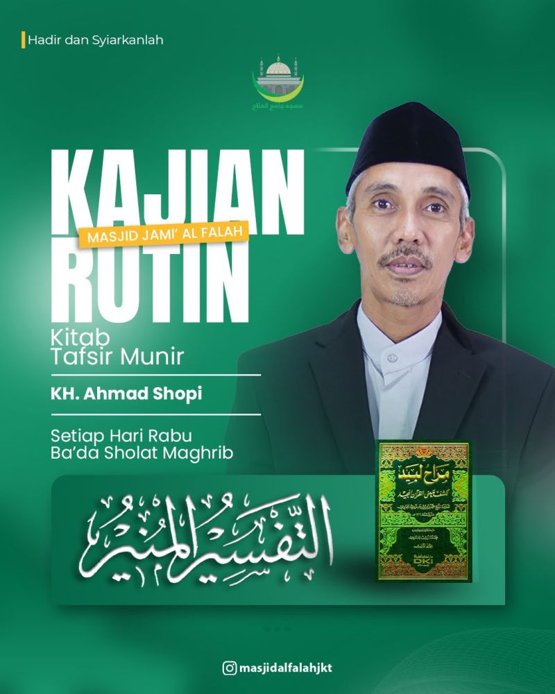 Jadwal Taklim Mingguan Masjid Jami Al-Falah