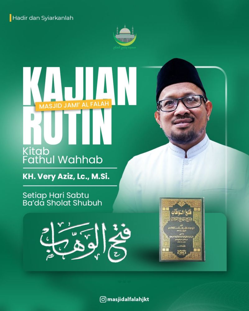 Jadwal Taklim Mingguan Masjid Jami Al-Falah